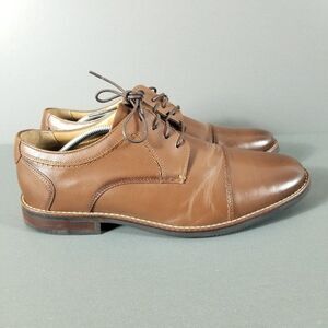 Nunn Bush Shoes Men's Size 10.5 M Cognac Brown Oxford Dress Shoes 81085 221
